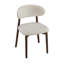 Ensemble de 2 chaises de salle à manger en bois massif beige avec revêtement en tissu doux intégré pour un siège et un dossier confortables. Doté d'un design de ferme minimaliste classique-836253953-836253952-836253954
