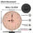 10" Round Wooden Wall Clock, Silent Quartz Movement, UV-Printed Design, Battery Operated-781469255