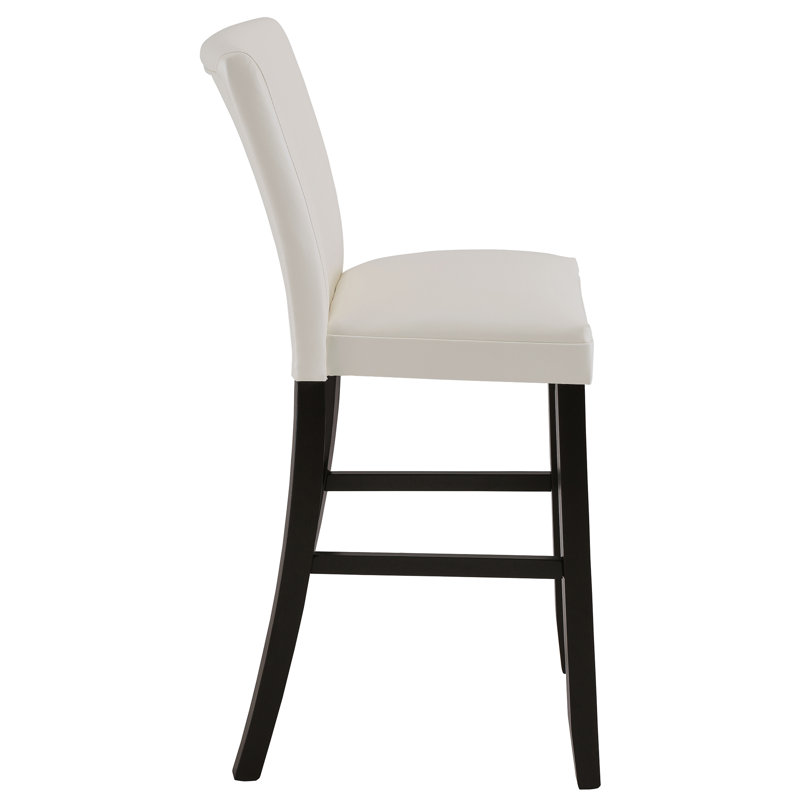 Solid Wood Counter Stool, White