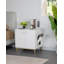 Cat Litter Box Enclosure, Hidden Litter Box Furniture with Double Doors, Wooden Pet House Side End Table, Tall Legs, 60 x 50 x 61 cm, Living Room, Bedroom-1084362906
