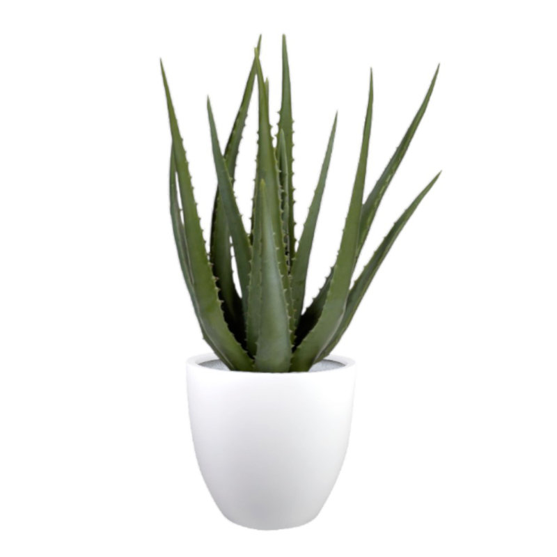 Handmade Pot Planter, White, 11" H x 11" W x 11" D