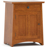Highlands 1 - Drawer Solid Wood Nightstand