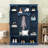 Hall Tree with Adjustable Shelves, Storage Bench and 7 Hooks-1363510056
