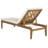 Outdoor Acacia Wood Chaise Lounge , Cushion Included-33394032