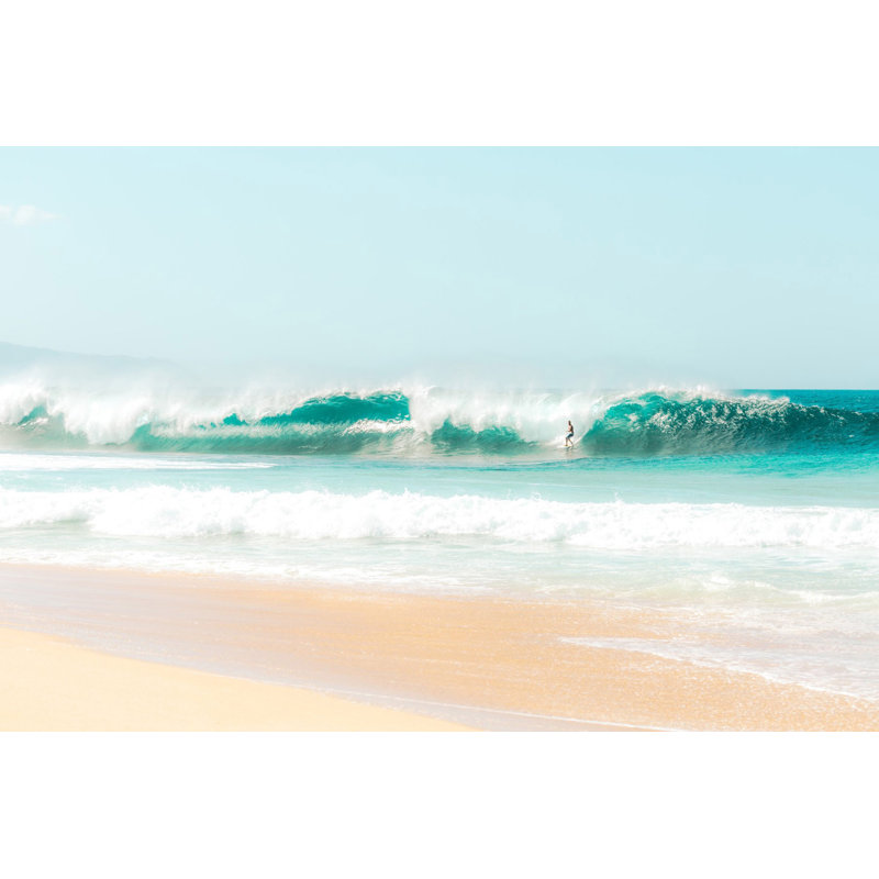 « paix, amour, surf », reproduction d’art sur toile tendue, H 16 po x l 24 po x P 1,5 po