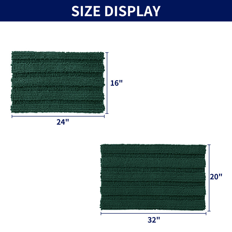 Lasse Non-Slip Bath Rug, Celadon