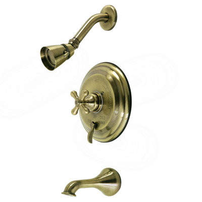 Kingston Brass Restoration Single-Handle Pressure Balanced Tub and Shower Faucet