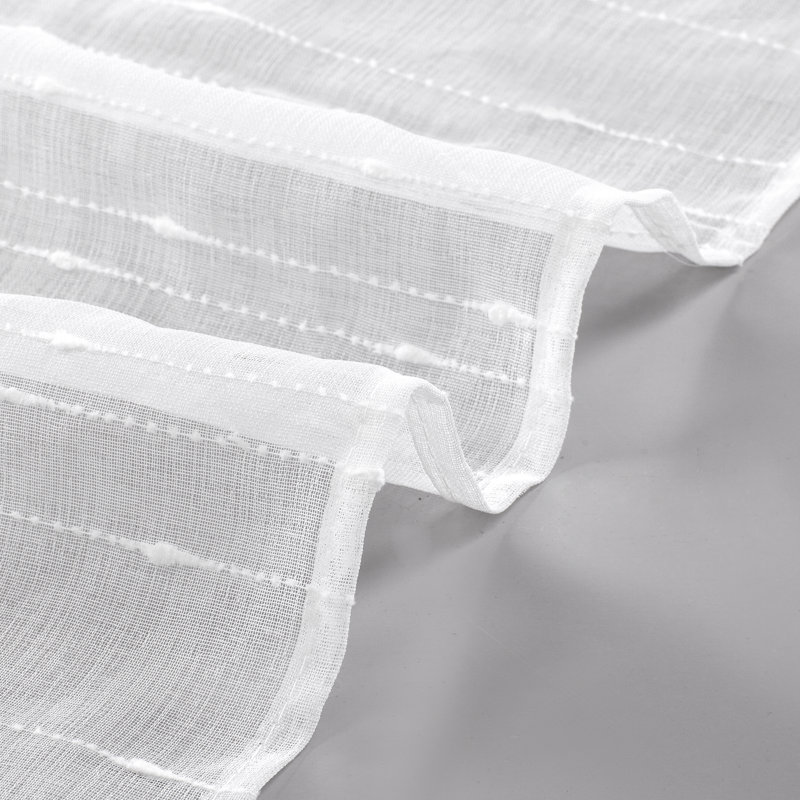 Solid Sheer Rod Pocket Curtain Panels, 38" W x 96" L