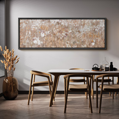 Rustic Floral " Autumn Whispers Abstract Textured Modern Art Calm Warm Extra Large Artwork Pictures "