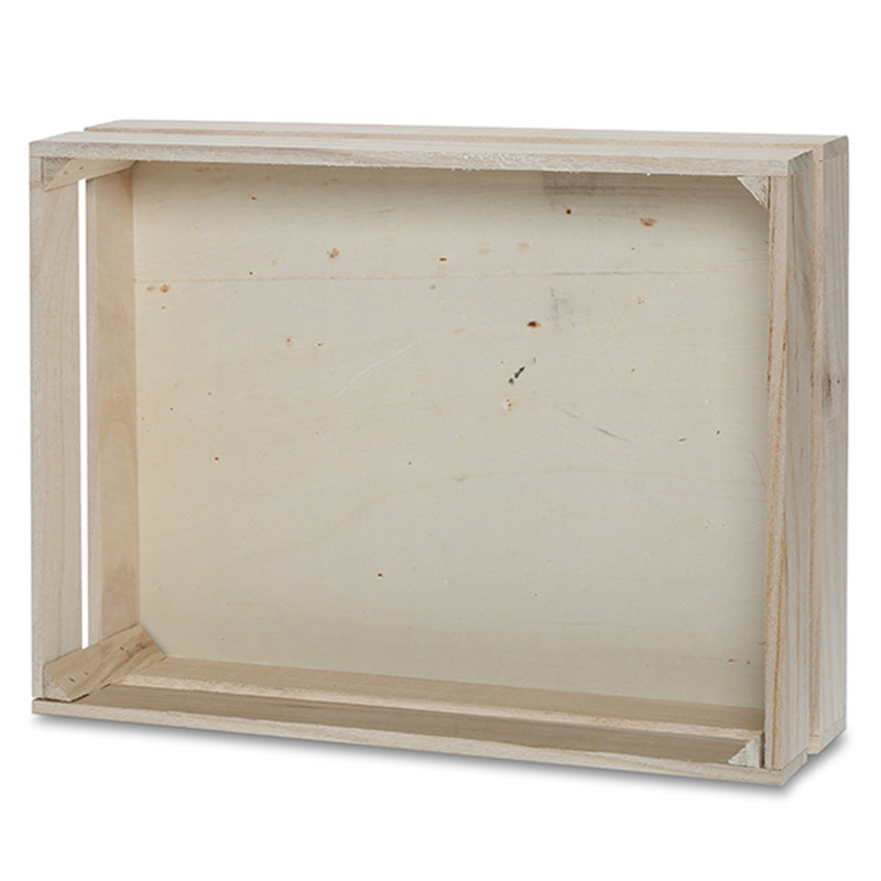 Caisse en bois, Bois naturel