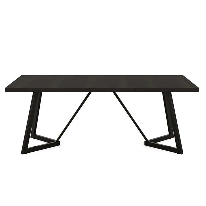 Contemporary Rectangular Dining Table, Multifunctional Conference Desk & Executive Office Table