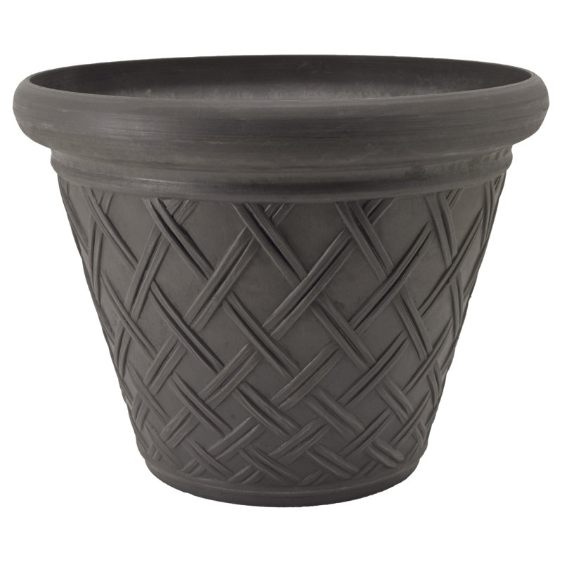 Musso Pot Planter, Dark Charcoal