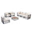 Ensemble de canapé modulaire en métal 7 pièces Modern Minimalist-129106882