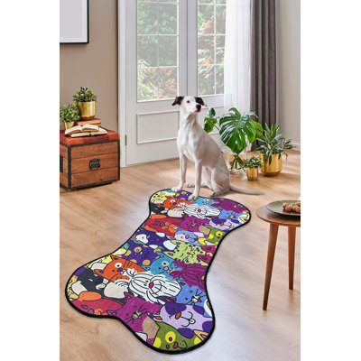 Elegant Area Rug, 100% Polyester, 27.6 x 47.2 inches | Antibacterial, Non-Slip Underside, Machine Washable | Pile Height: 0.4 inches | Perfect for Living Room, Bedroom, and Home Office Décor, Easy Care
