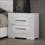 Table de chevet 2 tiroirs White Glam