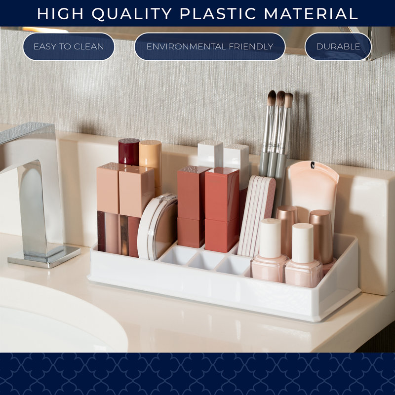 Preiser 11 Compartment Makeup Organizer, White
