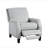 Push Back Reclining Chair Transitional Style Gray Chenille Upholstery 1Pc Cushion Seat Modern Living Room Furniture
