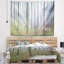 Tapisserie panoramique forêt d'automne avec troncs d'arbres-28509358