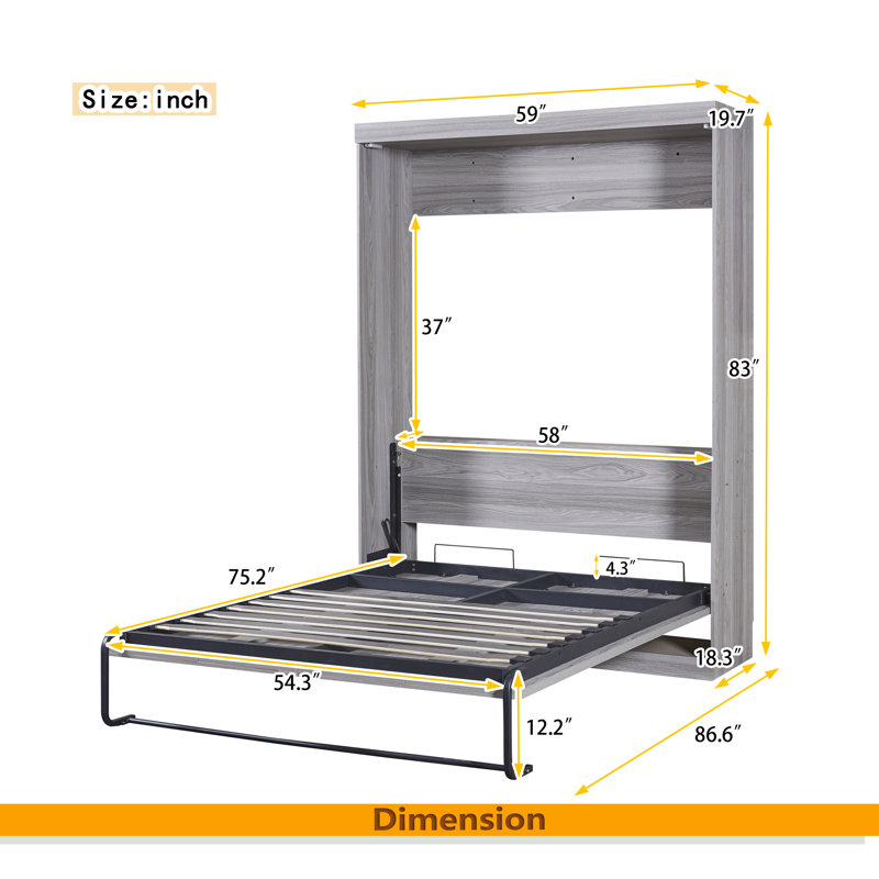 Murphy Bed, Can Be Folded Into A Cabinet, Full