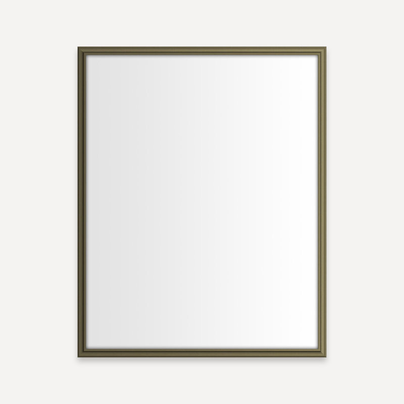 Armoire Main Line, H 30,06 po x l 23,38 po x P 4 po, Laiton rétro, Rosemont