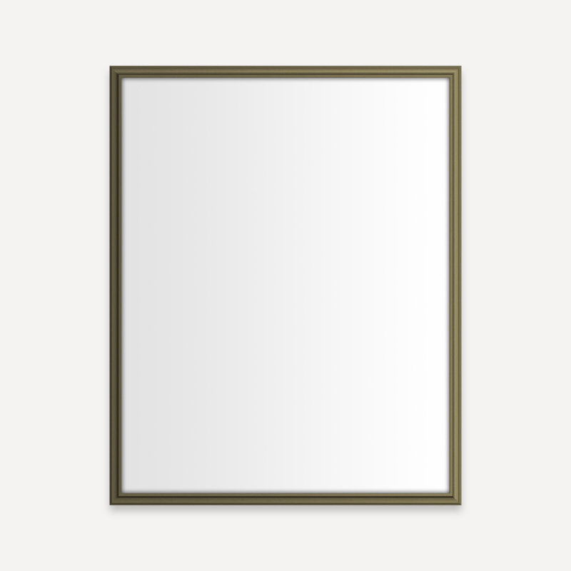Armoire Main Line, H 30,06 po x l 23,38 po x P 4 po, Laiton rétro, Rosemont