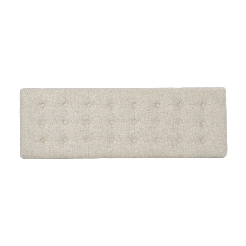 Ataru Upholstered Flip Top Storage Bench, Textured Cream