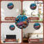 Horloge murale corail