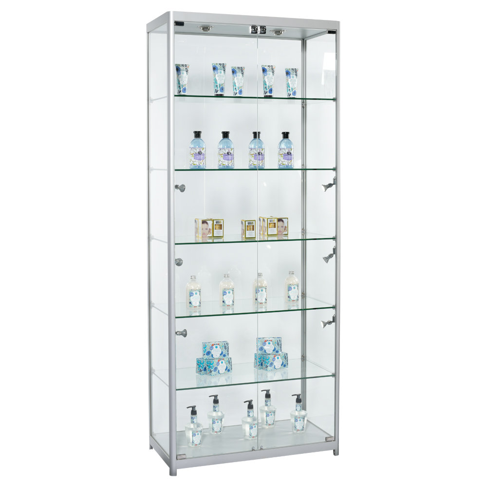 78'' H x 32'' W Metal Display Cases Specialty Store Services