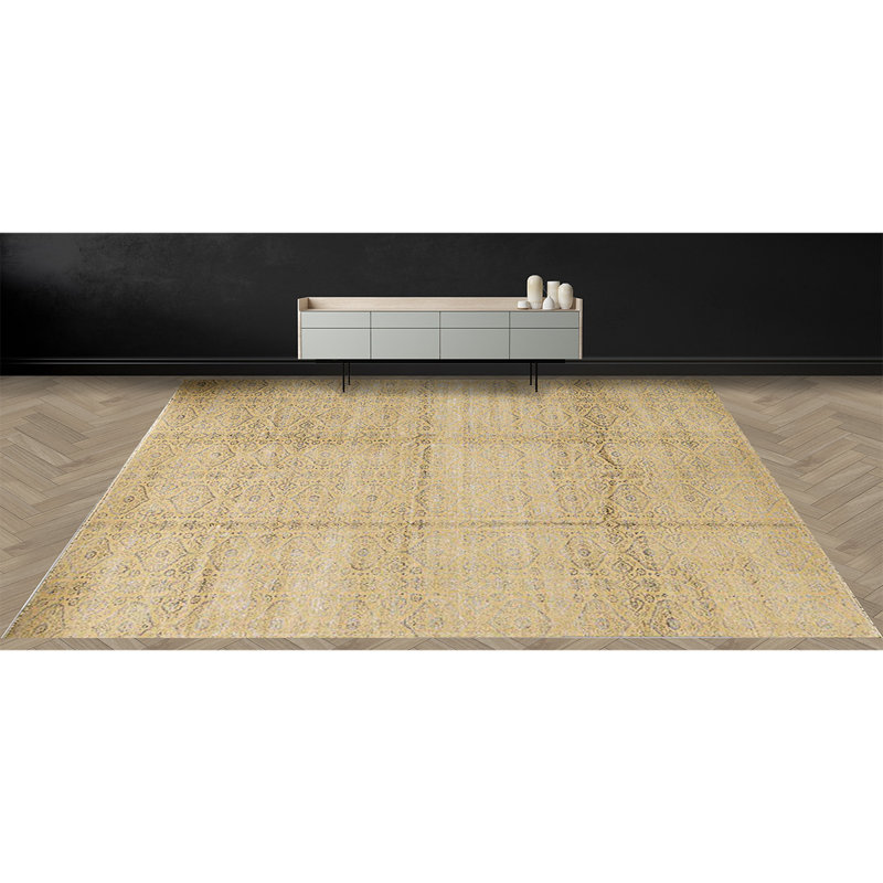 Wool Ikat Area Rug, Rectangle 10' x 14'2"