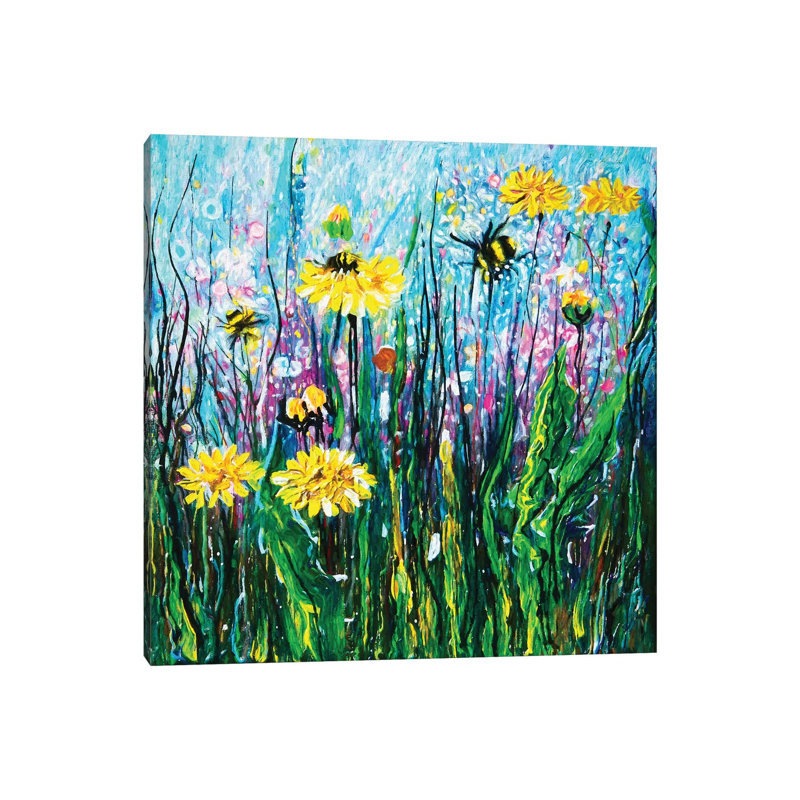 Summer Blooms by Dane Shue - Gallery-Wrapped Canvas Giclée on Canvas, Wrapped Canvas, 66.04 cm H x 66.04 cm W x 3.175 cm D