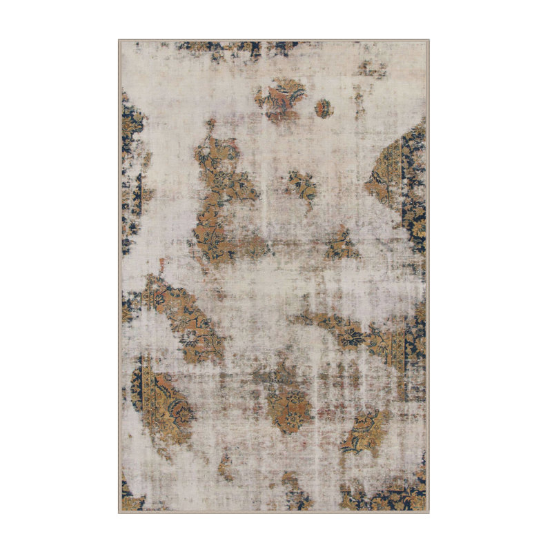 Abstract Indoor Rug, Rectangle 4' x 6'