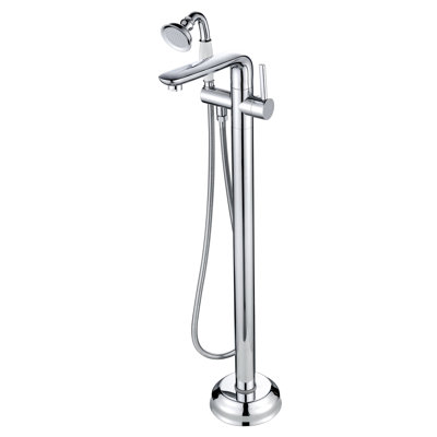 2 Handle Bathroom Clawfoot Tub Faucet with Diverter