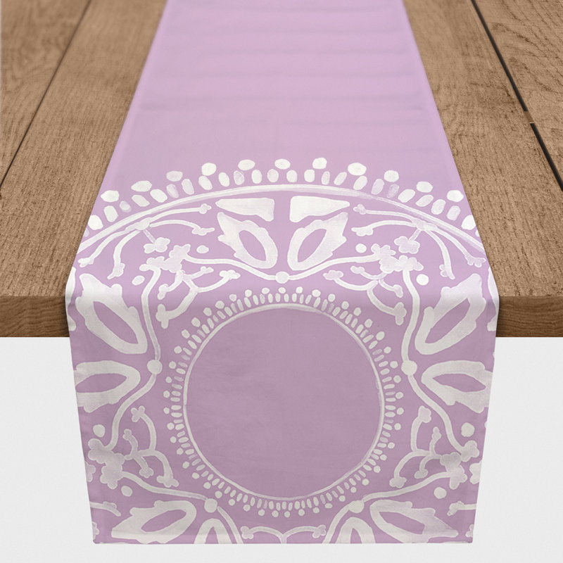 Chemin de table Asunta, 90 po x 16 po, Mauve