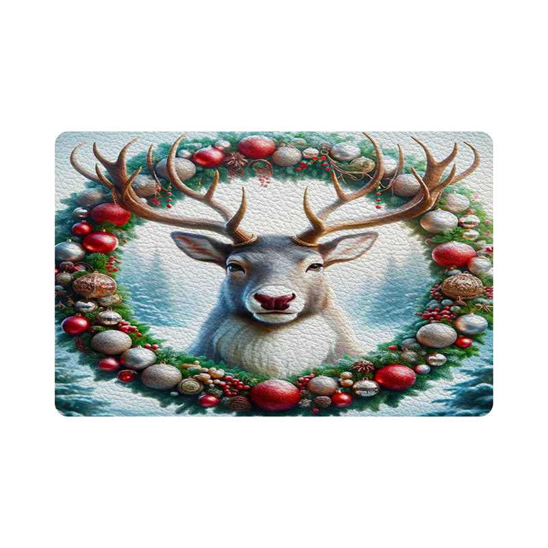 Vegan Leather Retangle Placemats