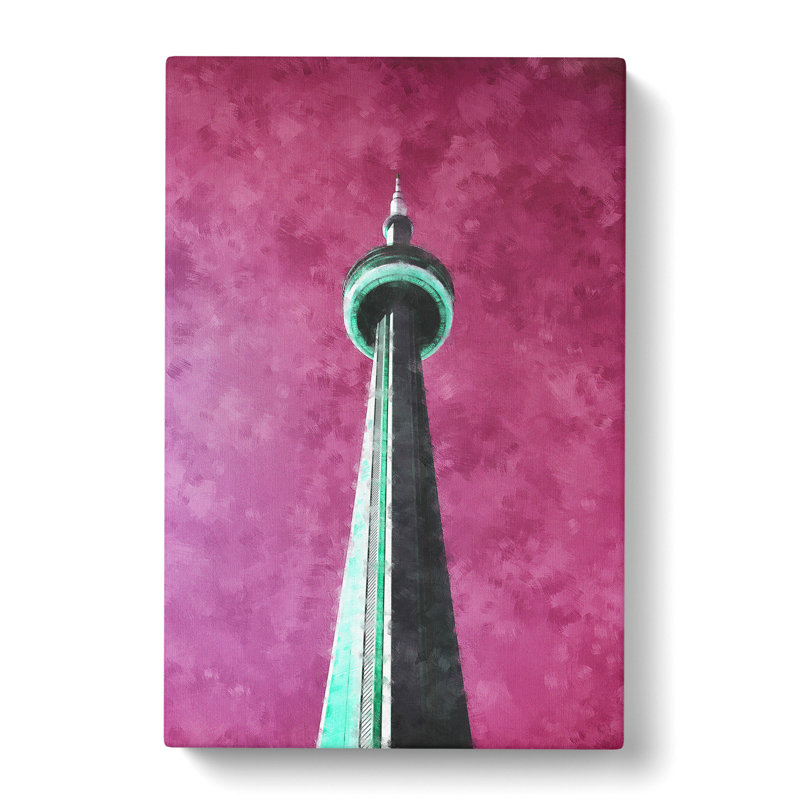 CN Tower In Toronto Canada Abstract - Wrapped Canvas Painting, 76cm H x 50cm W x 3cm D