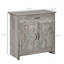Buffet, armoire de cuisine de style porte de grange, armoire d'appoint 32 po
