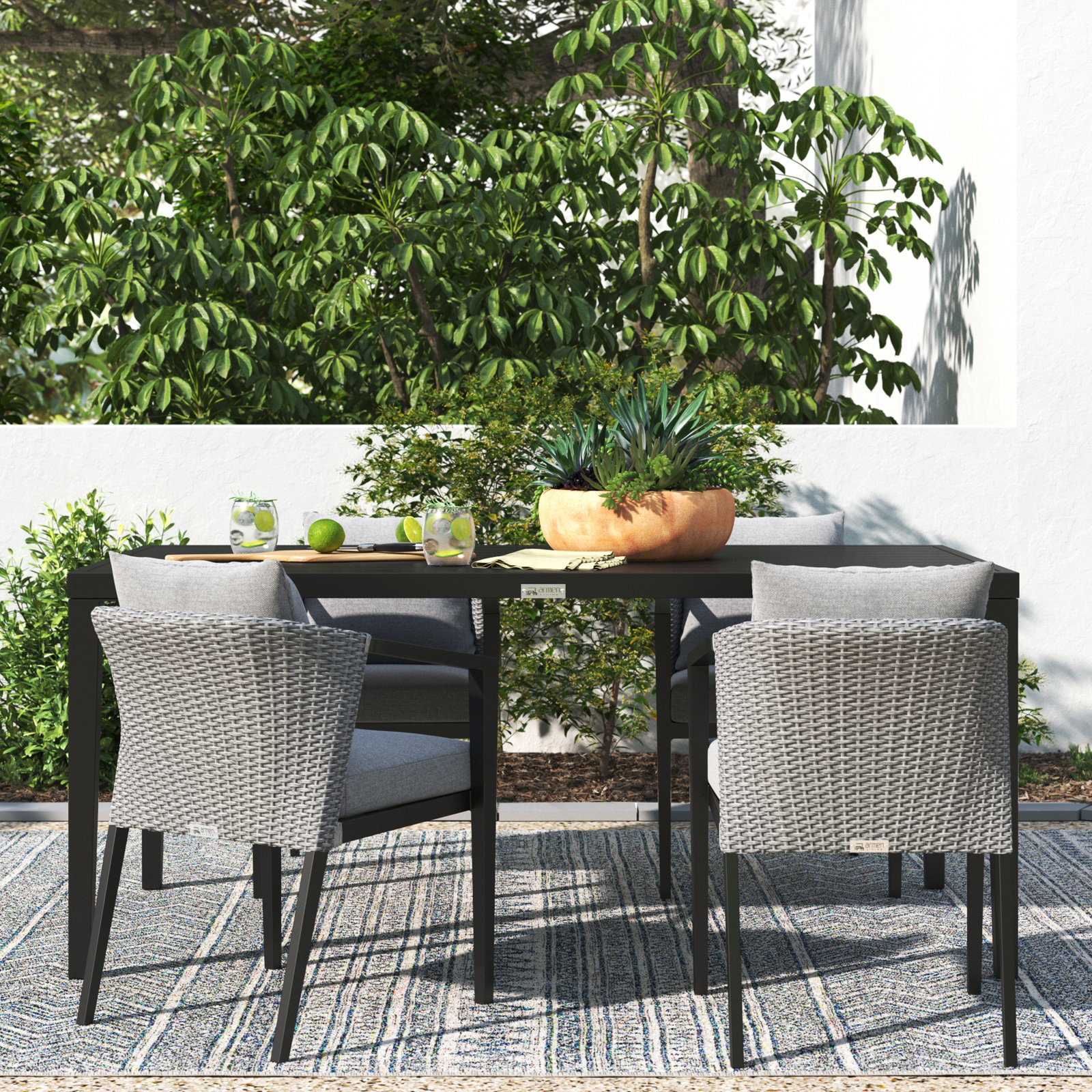Abalone 70" Patio Dining Set