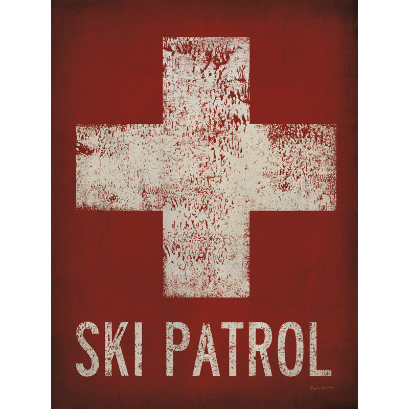 «Ski Patrol», impression sur toile tendue, H 32 po x l 24 po