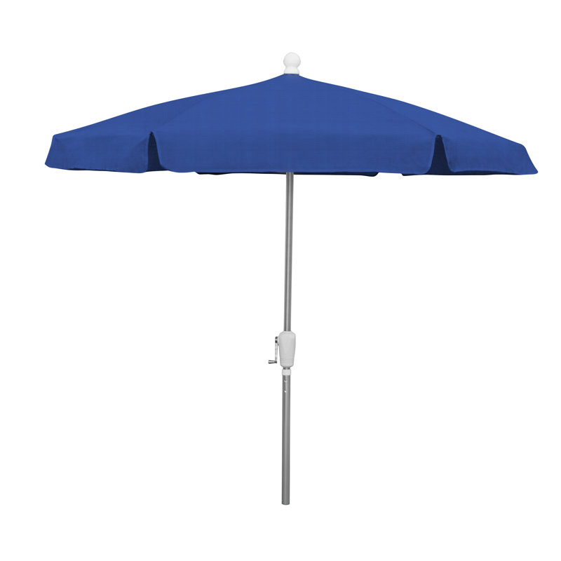Parasol de marché 7,5 pi Home Garden, Aluminium brillant, Bleu pacifique