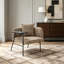 Fauteuil de détente Lounge avec petite table et coussin de dossier-1151746213