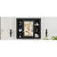 Armoire de rangement murale de salle de bain 35 po x 28 po, armoire à pharmacie, armoire murale moderne avec miroir, armoire à miroir avec 6 tablettes ouvertes (meuble-lavabo non inclus)