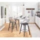 Lipman Solid Wood 25.75" Counter Stool