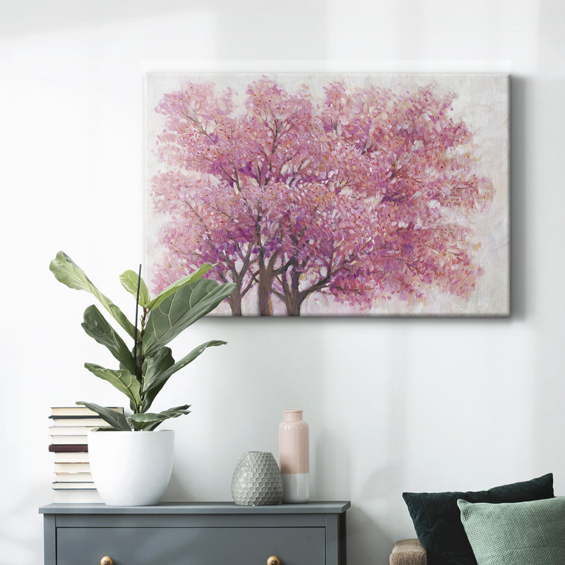 Toile tendue rose I-Gallery, H 32 po x l 48 po
