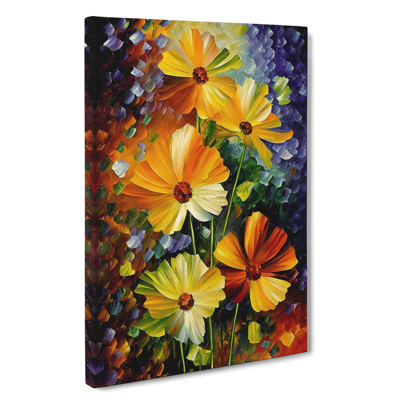 A Selection Of Flowers No.2 - Print, No Matte, 50cm H x 35cm W x 3cm D, Wrapped Canvas