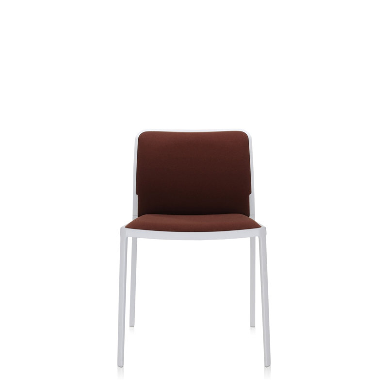 Audrey Soft Chair, Brick Red/White