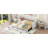 Twin XL To King Size Upholstered Daybed With Two Drawers, Beige-51616208