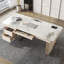 Bureau de direction blanc rectangulaire en pierre frittée avec tiroirs-2068700353-2068700364