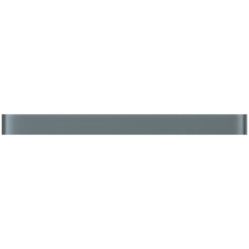 Carreau de bordure en verre 1 "x 11,75" Pencil, Gris