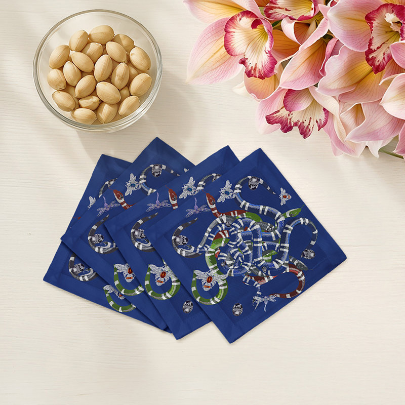 Square Napkins, Blue
