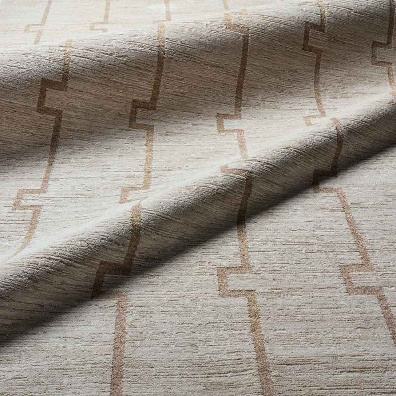 Tapis ivoire / brun clair Serenita Albertine SRE08 (8 pi 6 po x 11 pi 6 po), Rectangle 8 pi 6 po x 11 pi 6 po
